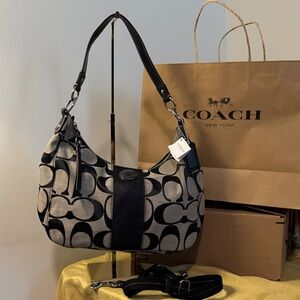 Coach Signature Hobo Shoulder Bag